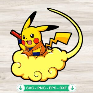 Pokemon Son Goku SVG file for Cricut cutting machine