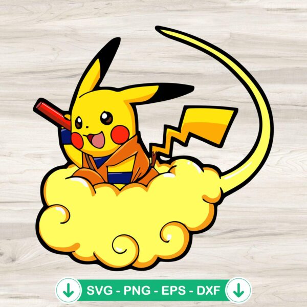 Pokemon Son Goku SVG file for Cricut cutting machine