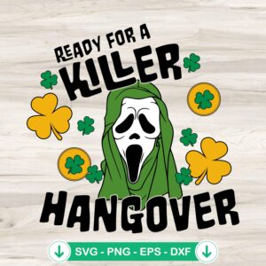 Killer Hangover Ghostface SVG file for Cricut and cutting machine