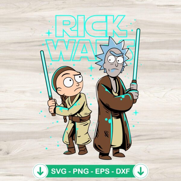 Rick And Morty Star Wars SVG file for cutting machines