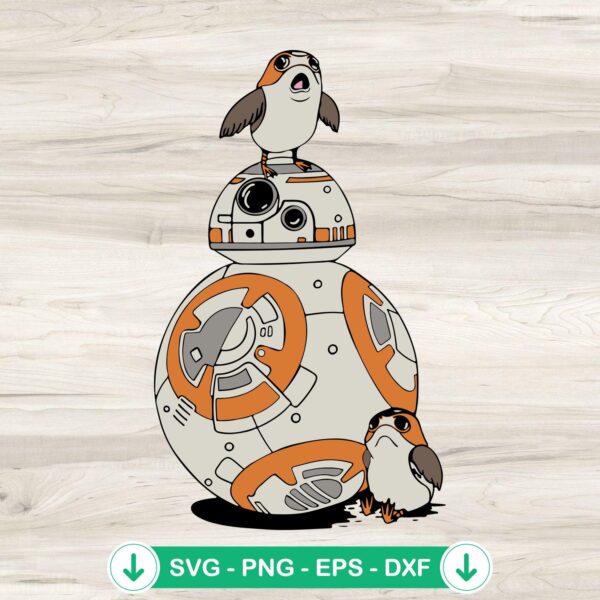 BB-8 svg file for Cricut cutting machine compatible