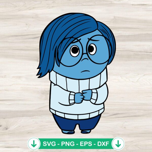 Sadness Inside Out 2 SVG file for Cricut and cutting machine