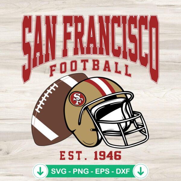 San Francisco 49ers Football Est 1946 SVG file for Cricut