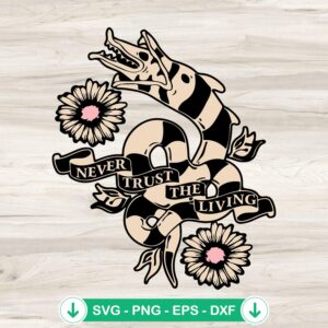 Sandworm SVG file, Beetlejuice cricut svg cutting file