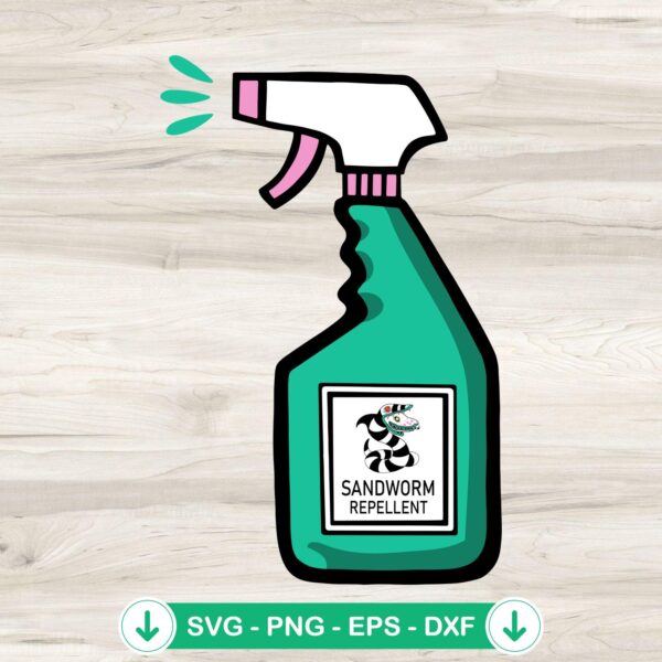 Funny Sandworms Repellent SVG file for Cricut and cutting machine