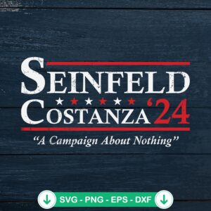 Seinfeld Costanza 2024 svg file for cricut cutting machine