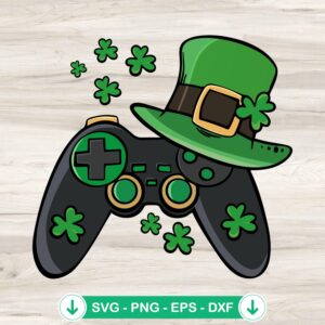 Shamrock Game Controller SVG file for Cricut cutting