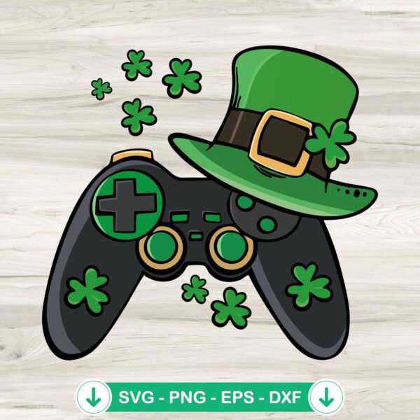 Shamrock Game Controller SVG file for Cricut cutting