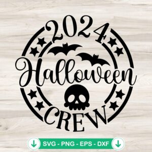 Silhouette 2024 Halloween Crew SVG file for cutting machines