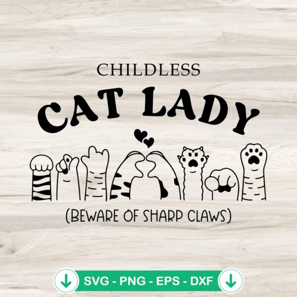Cat Lady SVG file for Cricut, cutting file for cat lovers