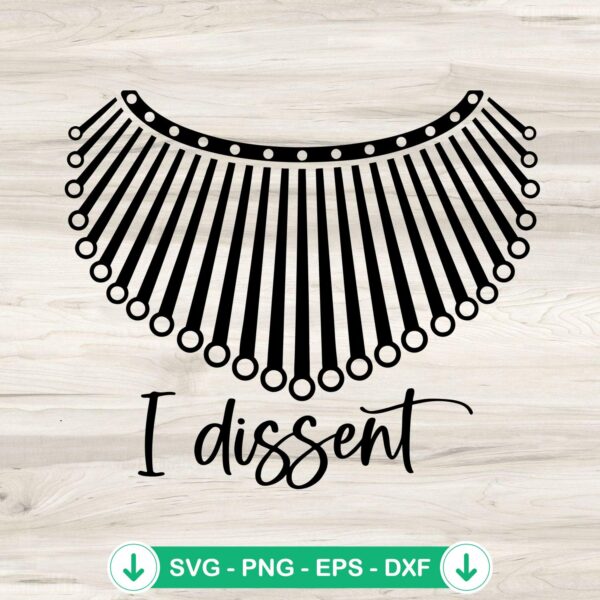 Silhouette I Dissent SVG file for Cricut and cutting machines