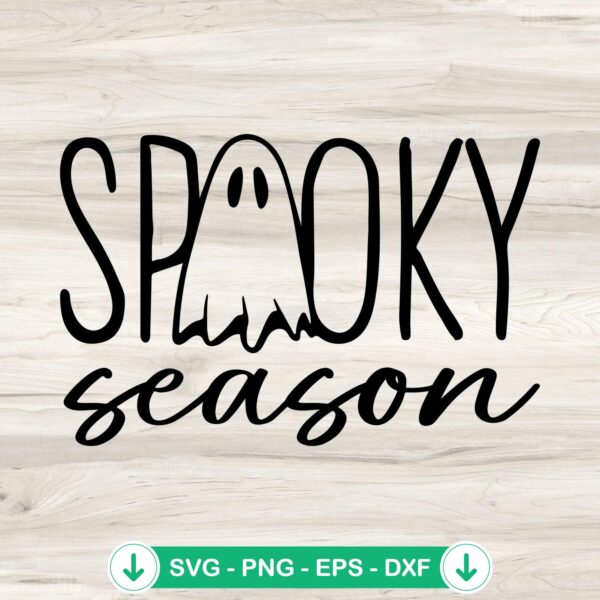 Spooky Season SVG file for Cricut, Halloween cut file