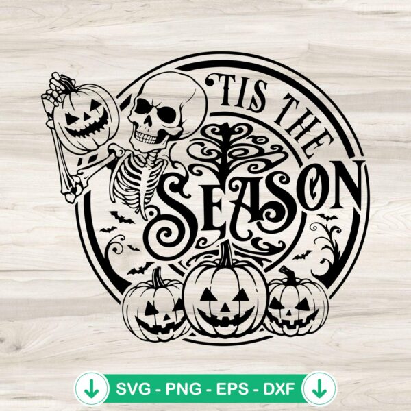 Silhouette Tis The Season Halloween SVG file for Cricut and cutting machine