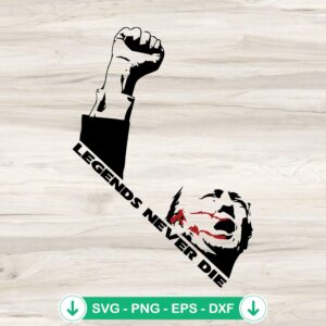 Trump Legends Never Die SVG file for Cricut cutting machines