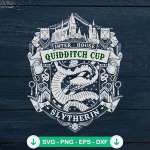 Slytherin Quidditch Team SVG file for Cricut cutting machine