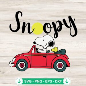 Snoopy Driver SVG file for Cricut cutting machine