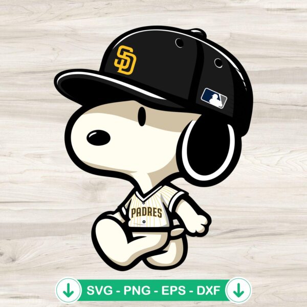 Snoopy San Diego Padres baseball svg file, cricut svg cut file