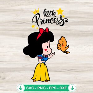 Snow White Little Princess SVG file for Cricut cutting machine