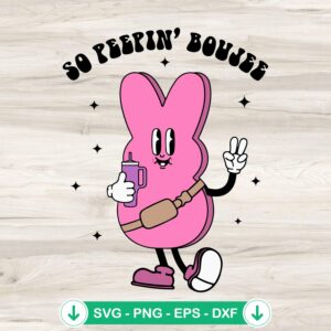So Peepin Boujee SVG file for Easter tumbler cut file