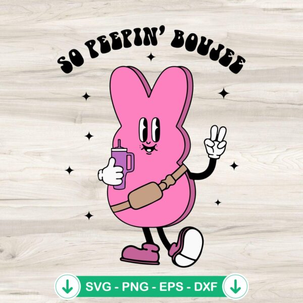 So Peepin Boujee SVG file for Easter tumbler cut file