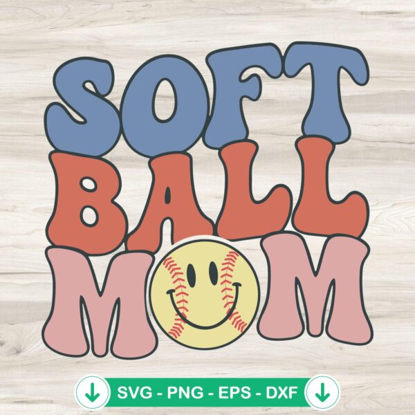 Softball Mom svg file for Cricut, cutting file for DIY projects