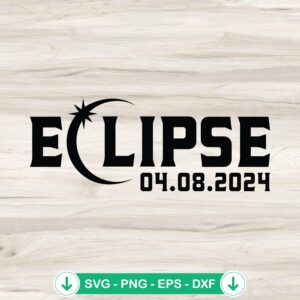 Solar Eclipse SVG file for Cricut cutting file