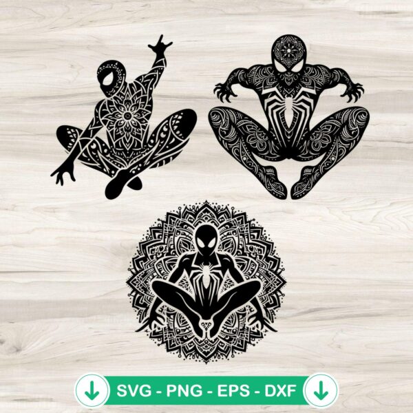 Spiderman Mandala SVG file for Cricut cutting machine