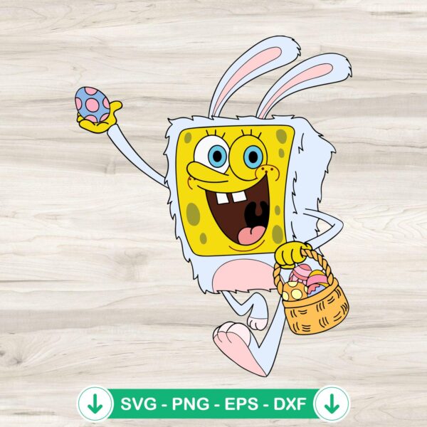 Spongebob Easter SVG file for cutting machines
