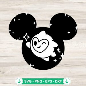 Star Mickey Ears SVG file for Cricut cutting machine