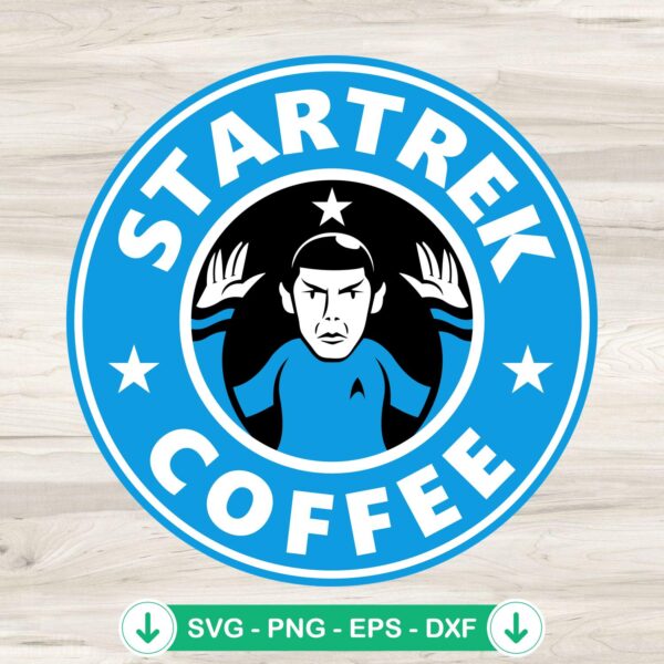 Star Trek Coffee SVG file for Cricut and cutting machines