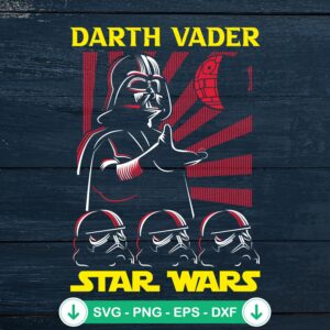 Darth Vader SVG file for Cricut cutting machine in Star Wars theme