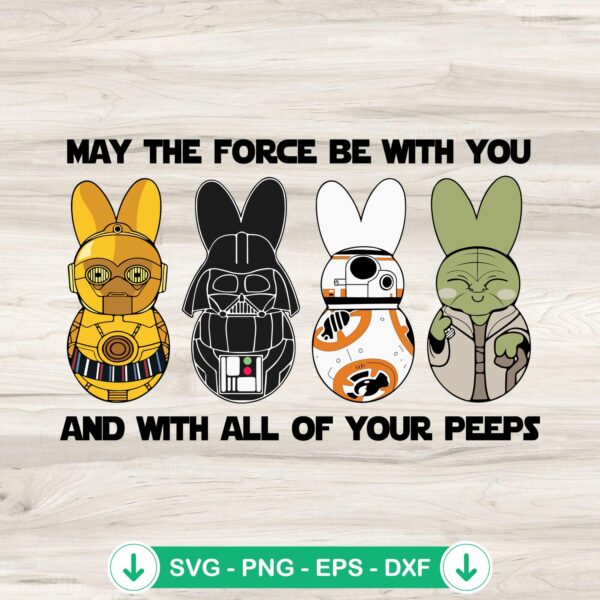 Star Wars Easter Peeps SVG file, cutting file for Cricut