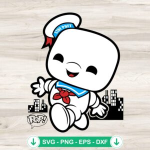 Stay Puft Marshmallow Man SVG file for Cricut cutting machine