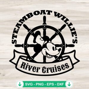 Steamboat Willie SVG file for Cricut cut files