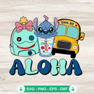 Stitch School SVG file for Cricut, cutting file for crafts