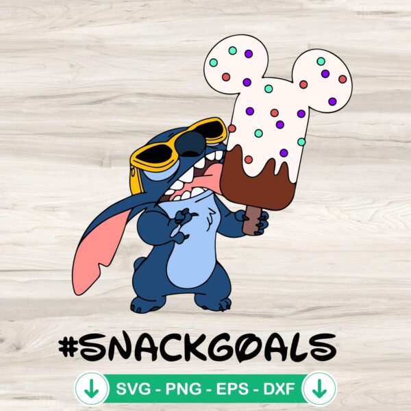 Stitch Ice Cream SVG file for Cricut cutting machine