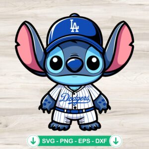 Los Angeles Dodgers Baseball SVG file for cutting machines