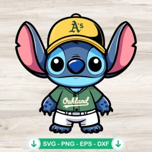 Stitch Oakland Athletics SVG file for cutting machine