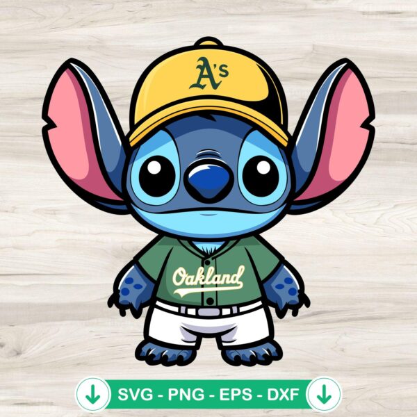 Stitch Oakland Athletics SVG file for cutting machine