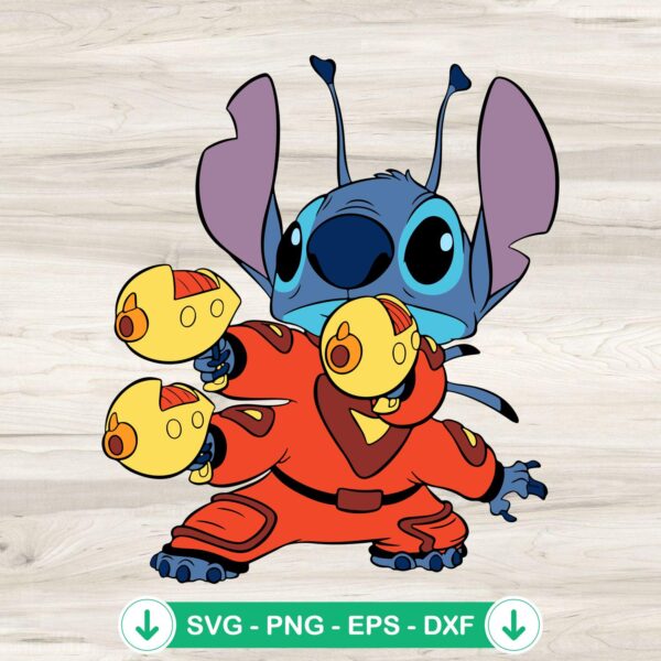 Stitch Stitch Space Fighter SVG file for Cricut cutting machine