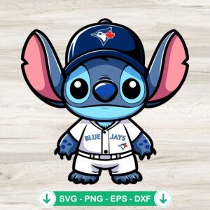 Stitch Toronto Blue Jays Baseball SVG file for cutting machines