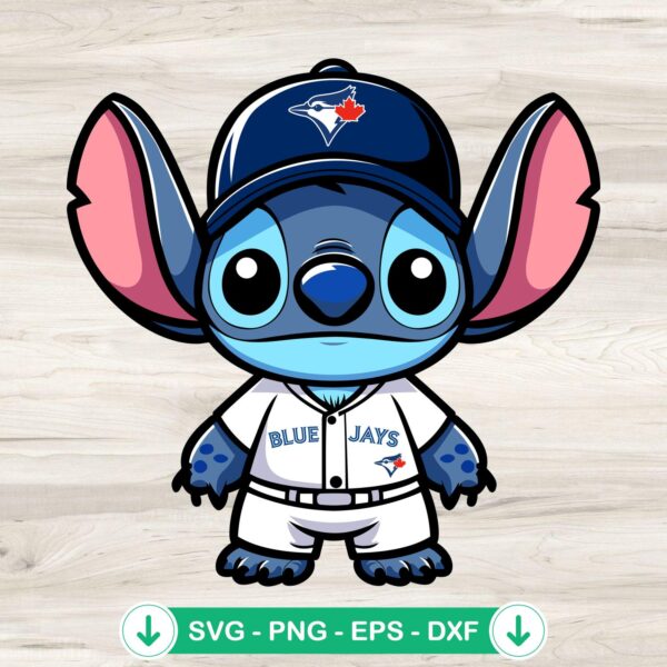 Stitch Toronto Blue Jays Baseball SVG file for cutting machines
