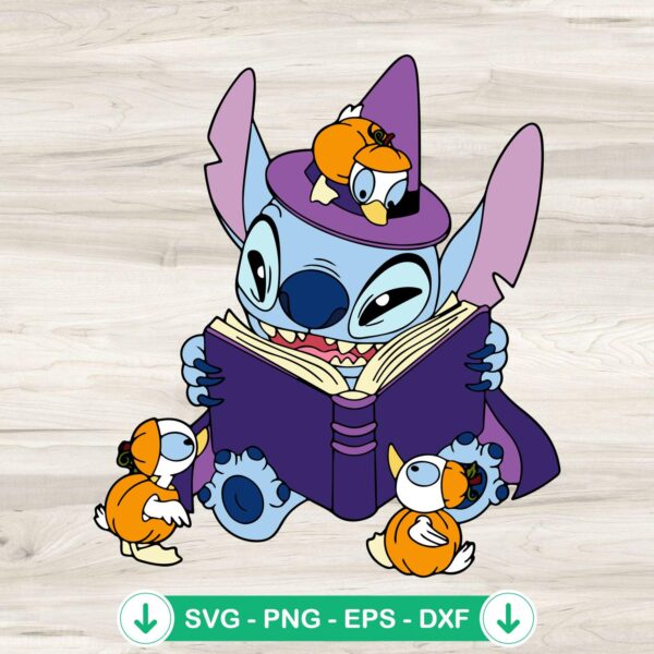 Stitch Witch Halloween SVG file for Cricut cutting
