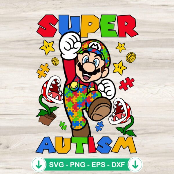 Super Autism SVG file for cutting machines and crafts