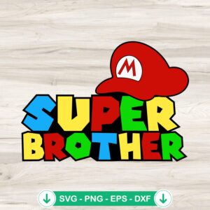 Super Mario Brother SVG file for Cricut cutting machine