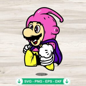 Super Mario Majin Buu SVG file for cutting machines