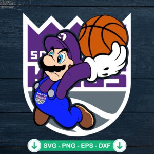 Super Mario Sacramento Kings SVG file for cutting machine