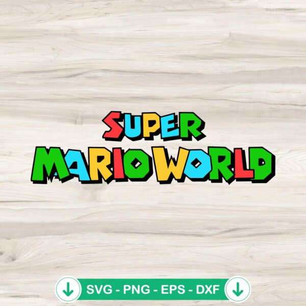 Super Mario World SVG file for Cricut cutting machine