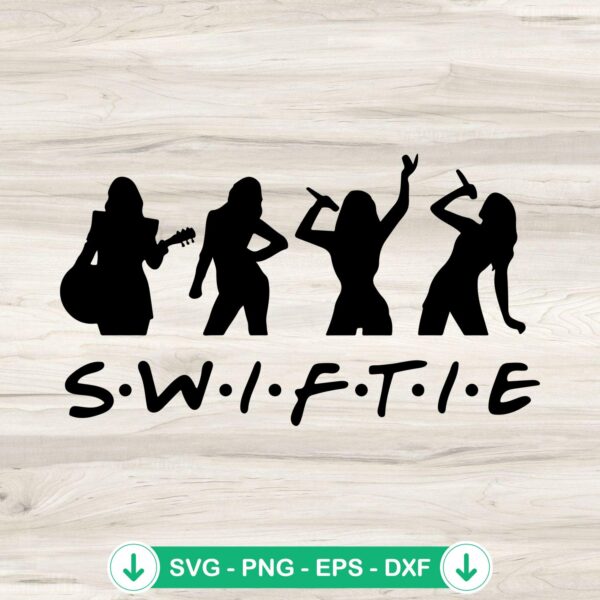 Swiftie Friends SVG file for Cricut cutting machine