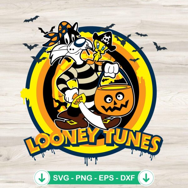 Sylvester Looney Tunes Halloween SVG file for cutting machine